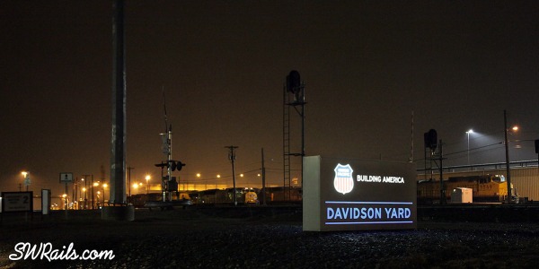 Union Pacific Davidson Yard sign in fort worth, TX