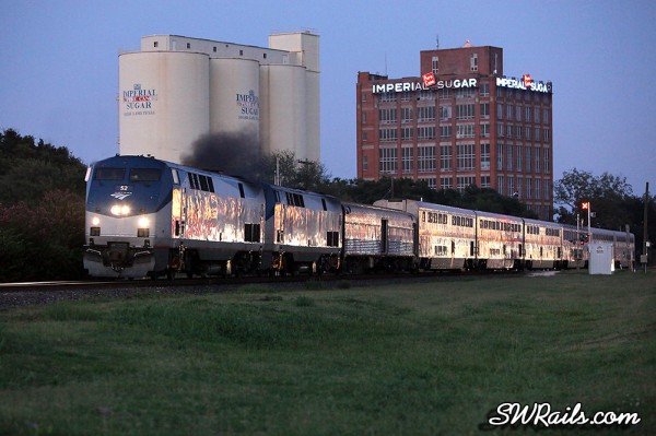 Amtrak Sunset Limited at Sugar Land TX